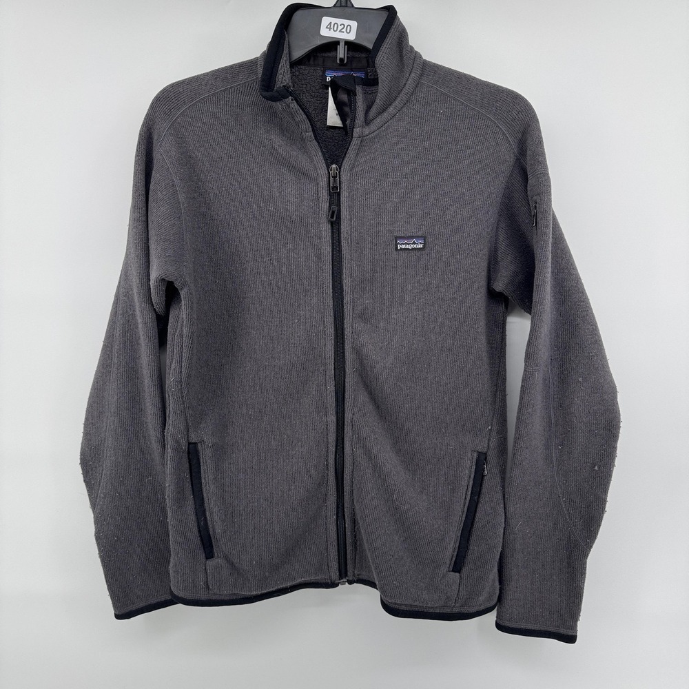Patagonia Better Sweater Jacket Womens Medium Gray Fleece Full Zip Pockets